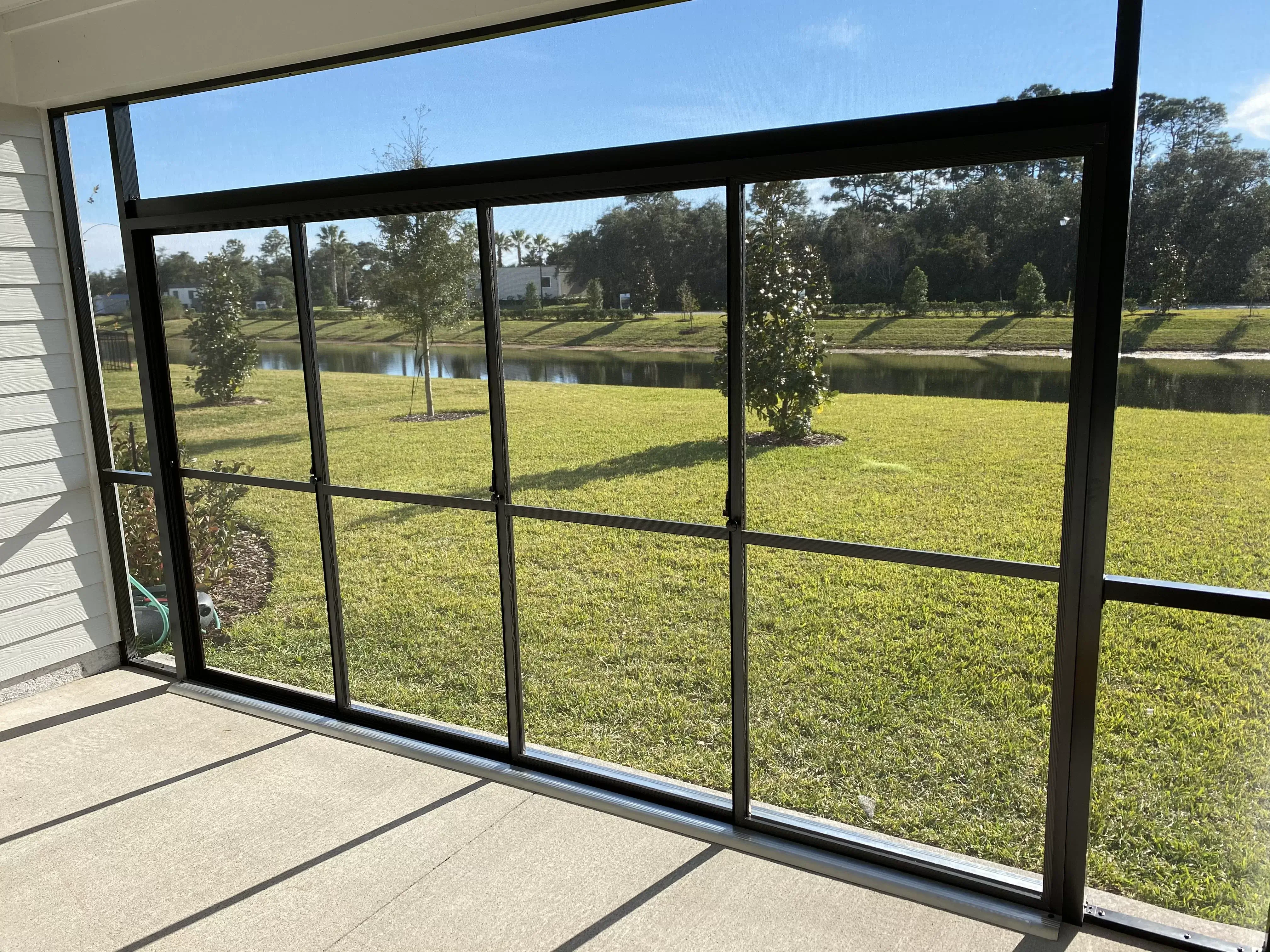 this homeowner decided to enclose their lanai with a screen room to give the home more outside space for entertaining.