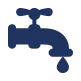 Blue silhouette of a dolphin facing left, symbolizing Service Champions’ friendly, reliable home comfort expertise in Southern California.