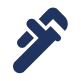 Dark blue pencil icon tilted right, symbolizing attentive service and expert care by your local, trusted home comfort specialists.