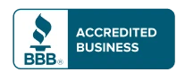 BBB Accredited Business logo featuring a torch and "Accredited Business" text, highlighting trusted, customer-focused local service.
