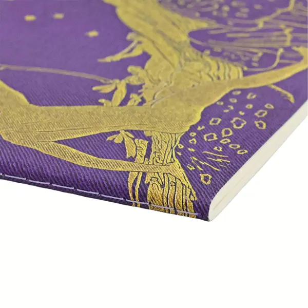 Vista del lomo del cuadernos de Hada Violeta