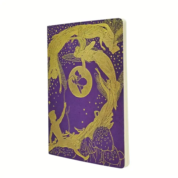 Vista frontal del cuaderno Hada Violeta