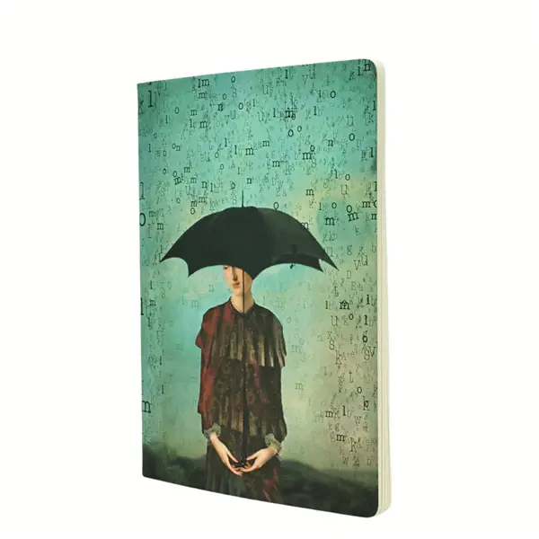 Vista frontal del cuaderno Lluvia de letras