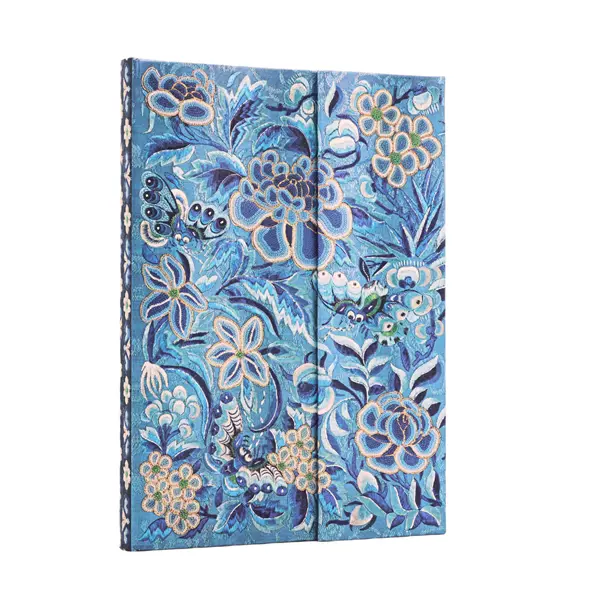 Vista delantera de la libreta Paperblanks con diseño Sauce Azul