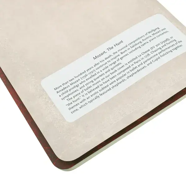 Cahiers Mozart_Int1 Cahiers (cuadernos) Paperblanks "Mozart - La caza"
