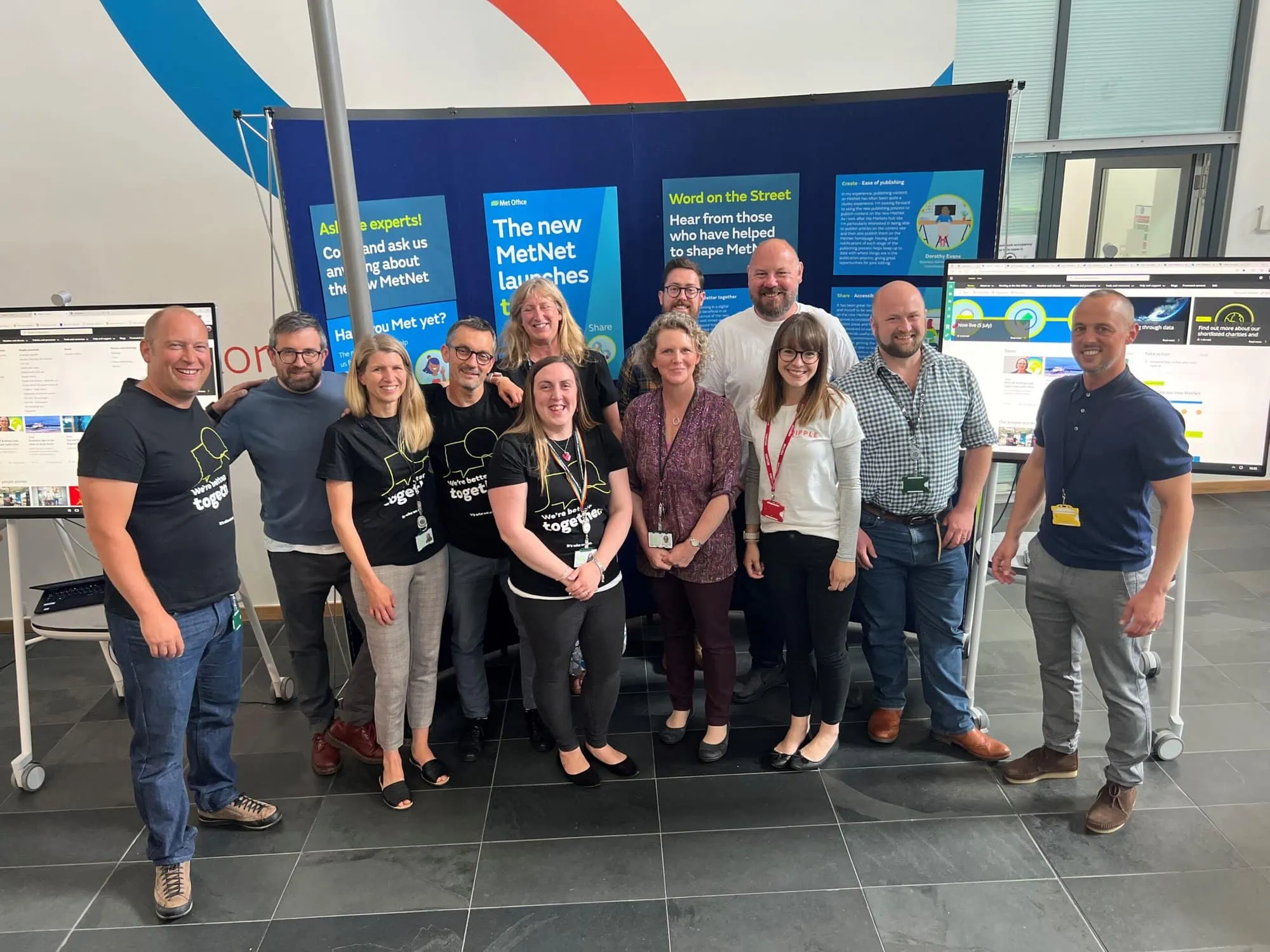 Silicon Reef and Met Office teams at the MetNet launch day