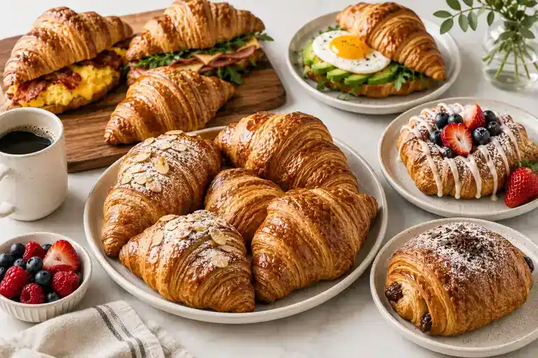 Freshly baked croissants and pastries from Smutz Girls Bakery.