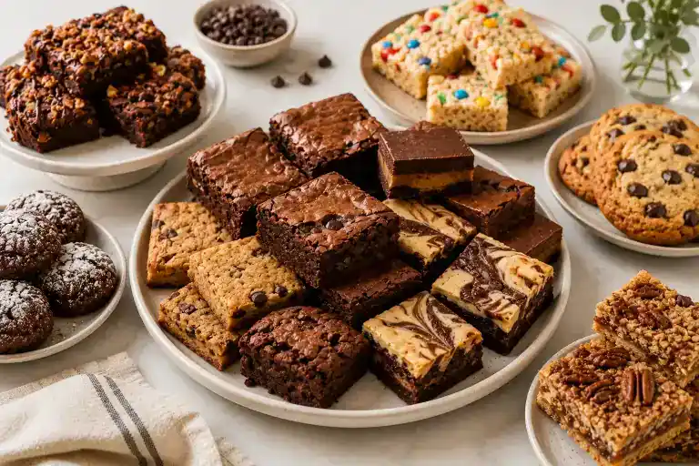 Delicious assortment of cookies and brownies from Smutz Girls Bakery.