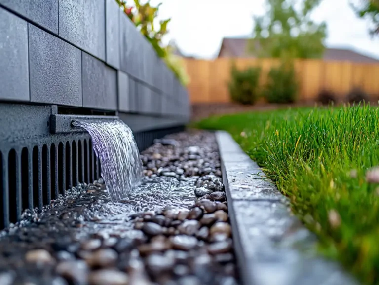 retaining wall drain installation services in chapel hill
