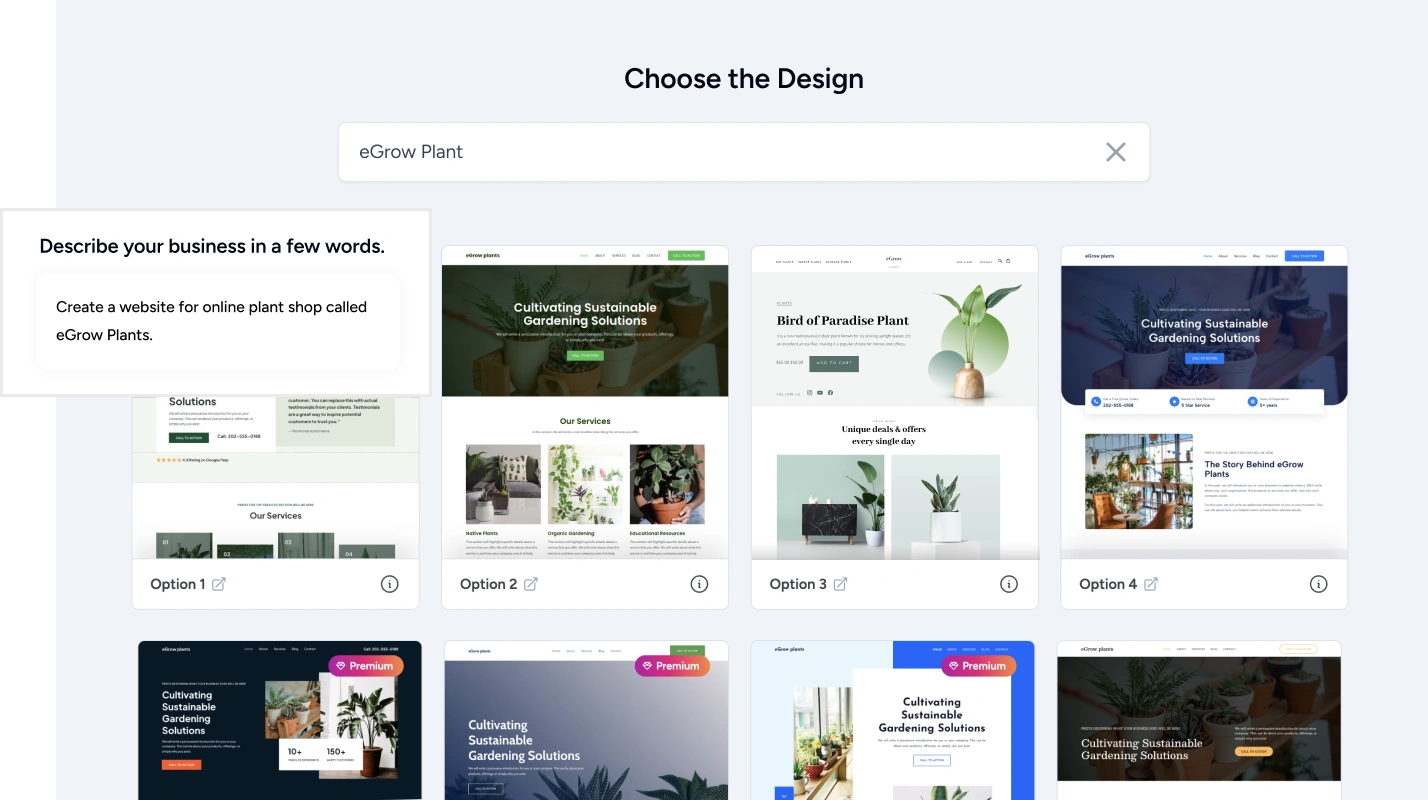 Choose Your Design