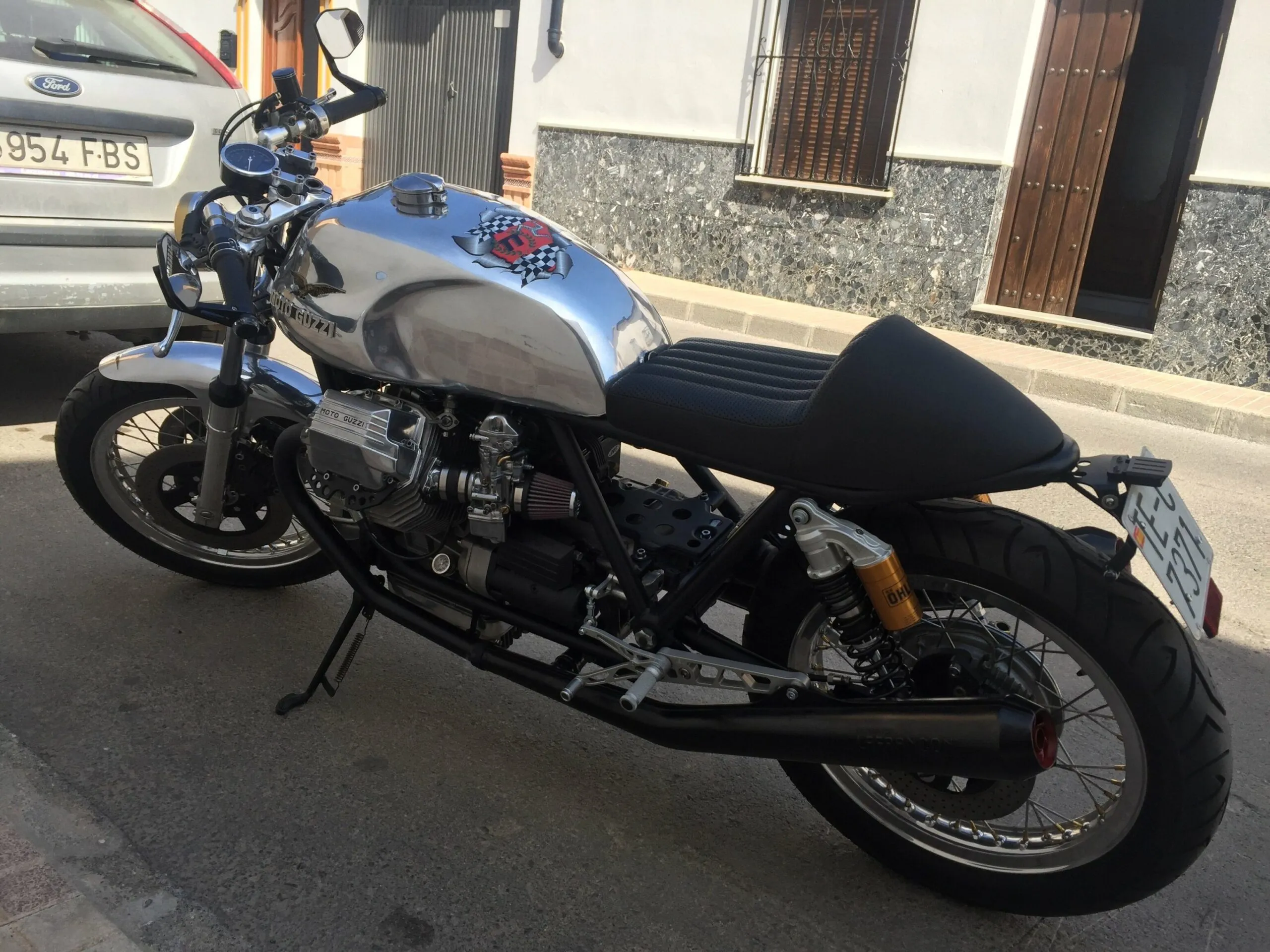 Our stunning Long Guzzi tank with aero cap