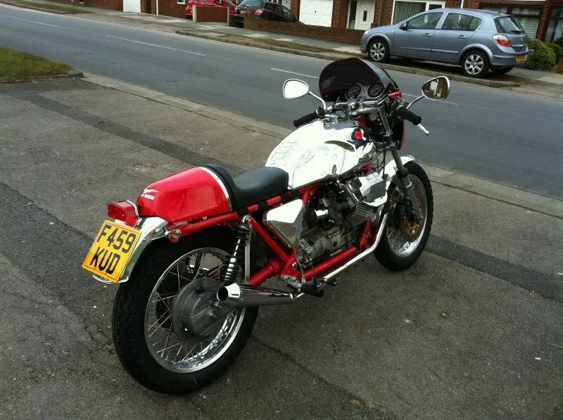 This 1989 Moto Guzzi Mille GT has been transformed with a TAB tank and alloy sidepanel