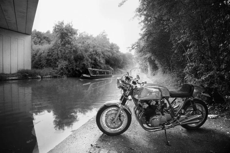 Manx tank and TAB seat on a Honda CB750