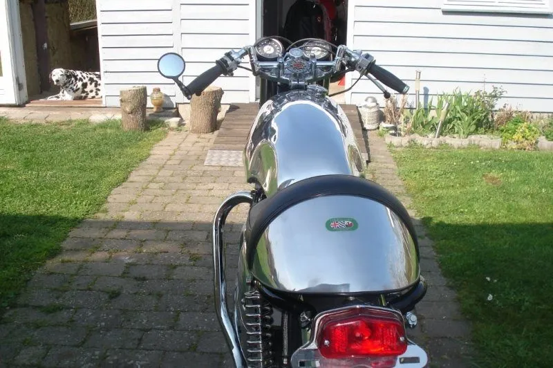 BSA A65 with Sprint style tank and TAB seat unit