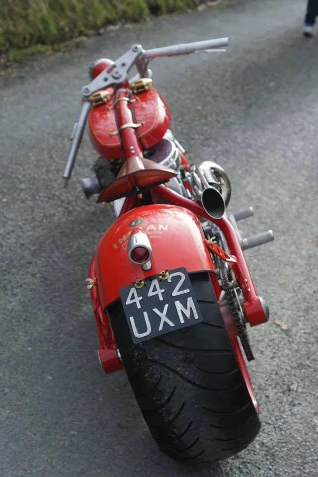 Hand made alloy fuel tank for an Indian