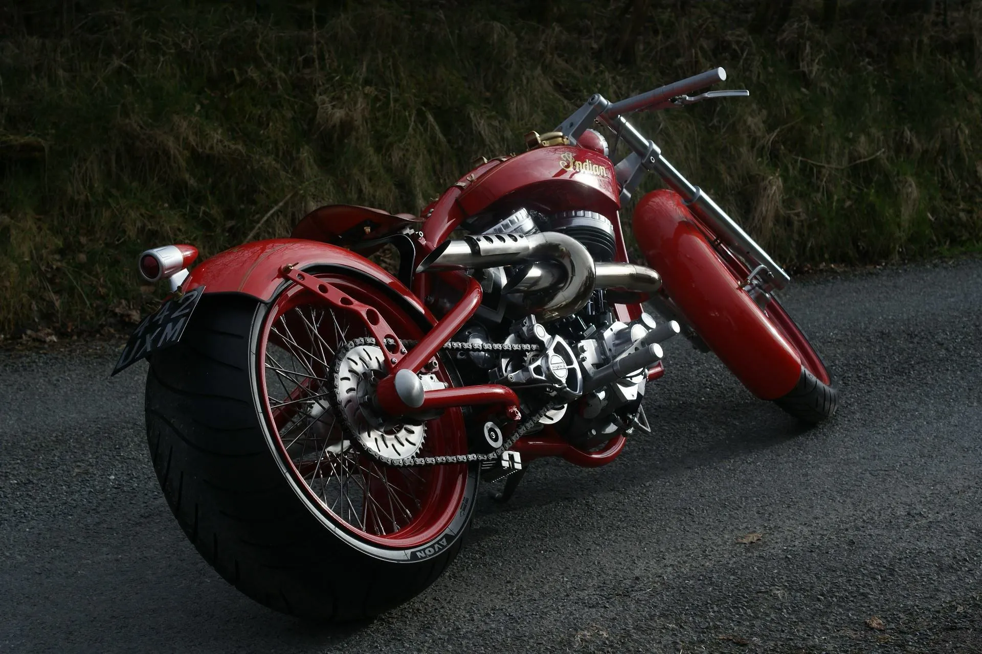 Hand made alloy fuel tank for an Indian