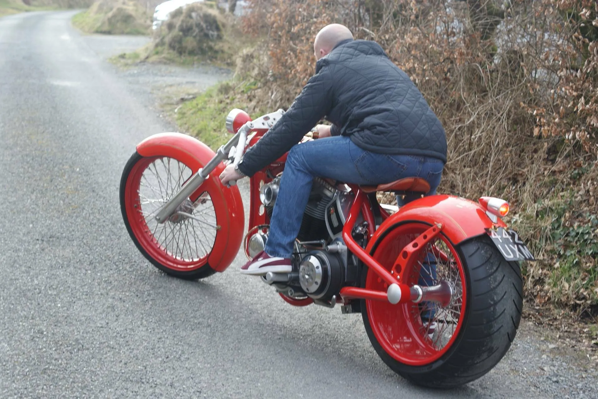 Hand made alloy fuel tank for an Indian