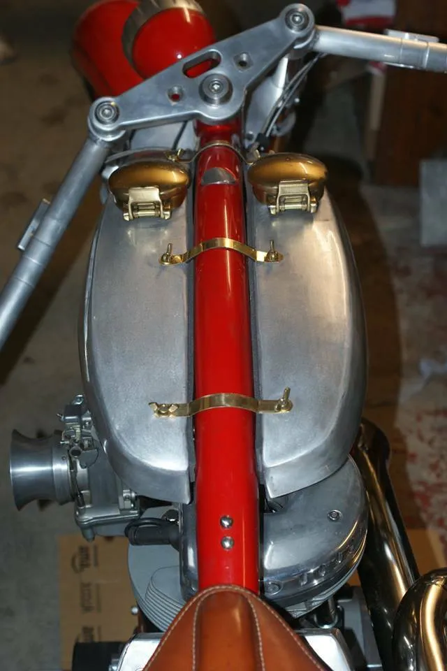 Hand made alloy fuel tank for an Indian