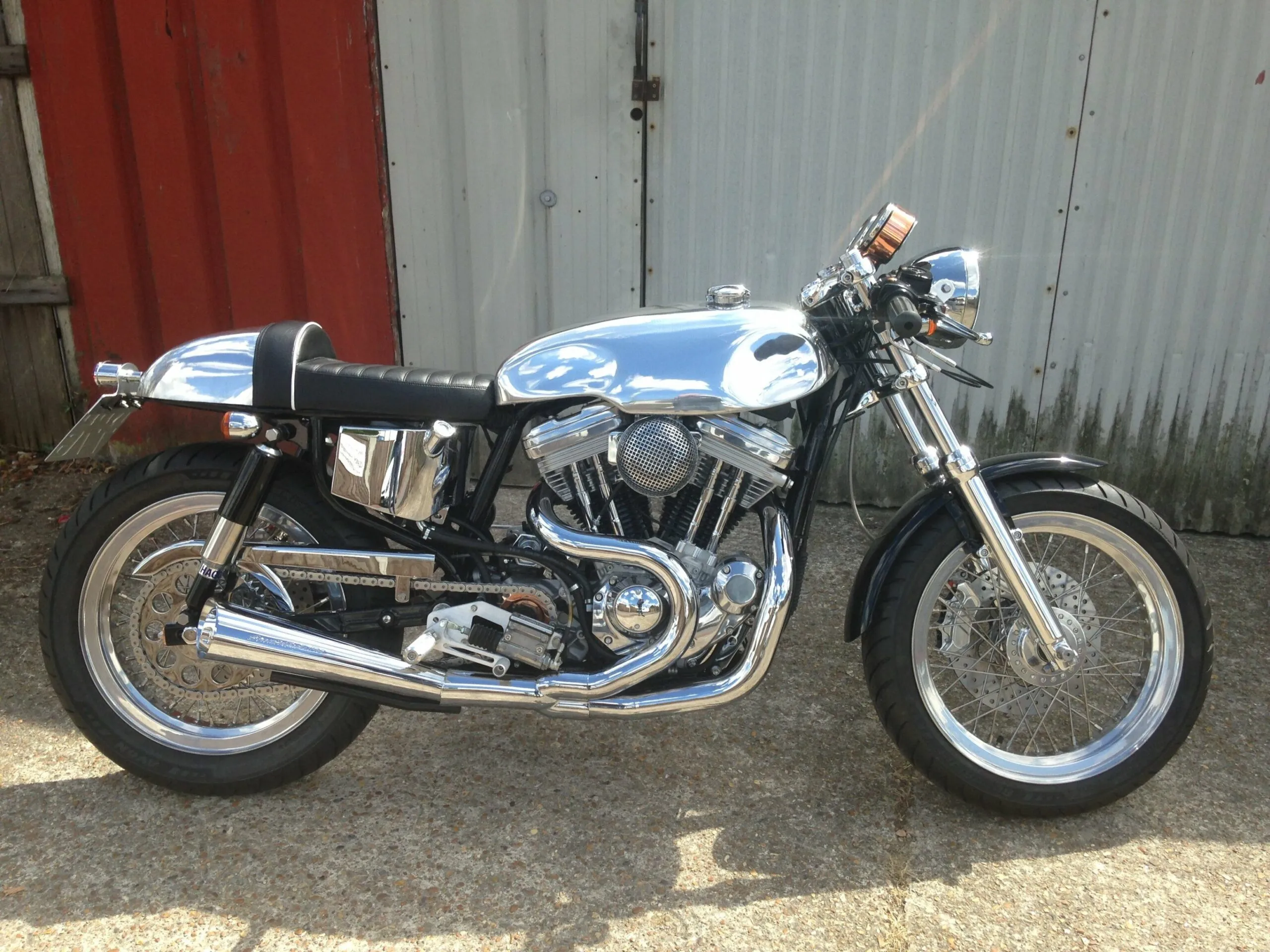 Sprint tank on Harley Sportster