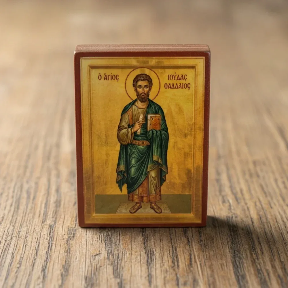 Jude Thaddeus the Apostle Orthodox Wooden Mounted Icon Jude Thaddeus the Apostle Orthodox Wooden Mounted Icon