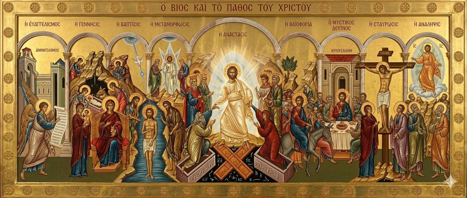 Icons of Jesus Christ on Wood