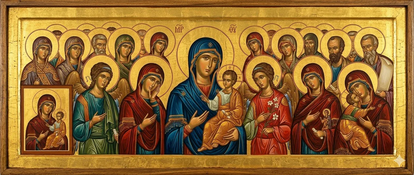 Panagia Icons on Wood | Orthodox Mother of God Icons