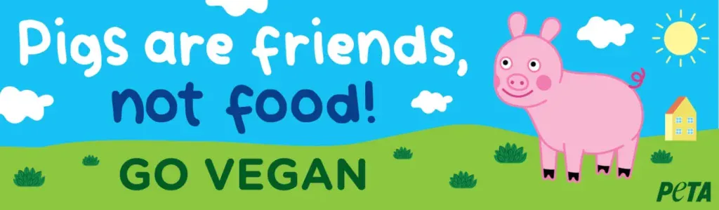PETA wants Vegan food to only be served at the new Peppa Pig Theme Park.