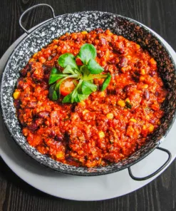 Chili con carne nachossal