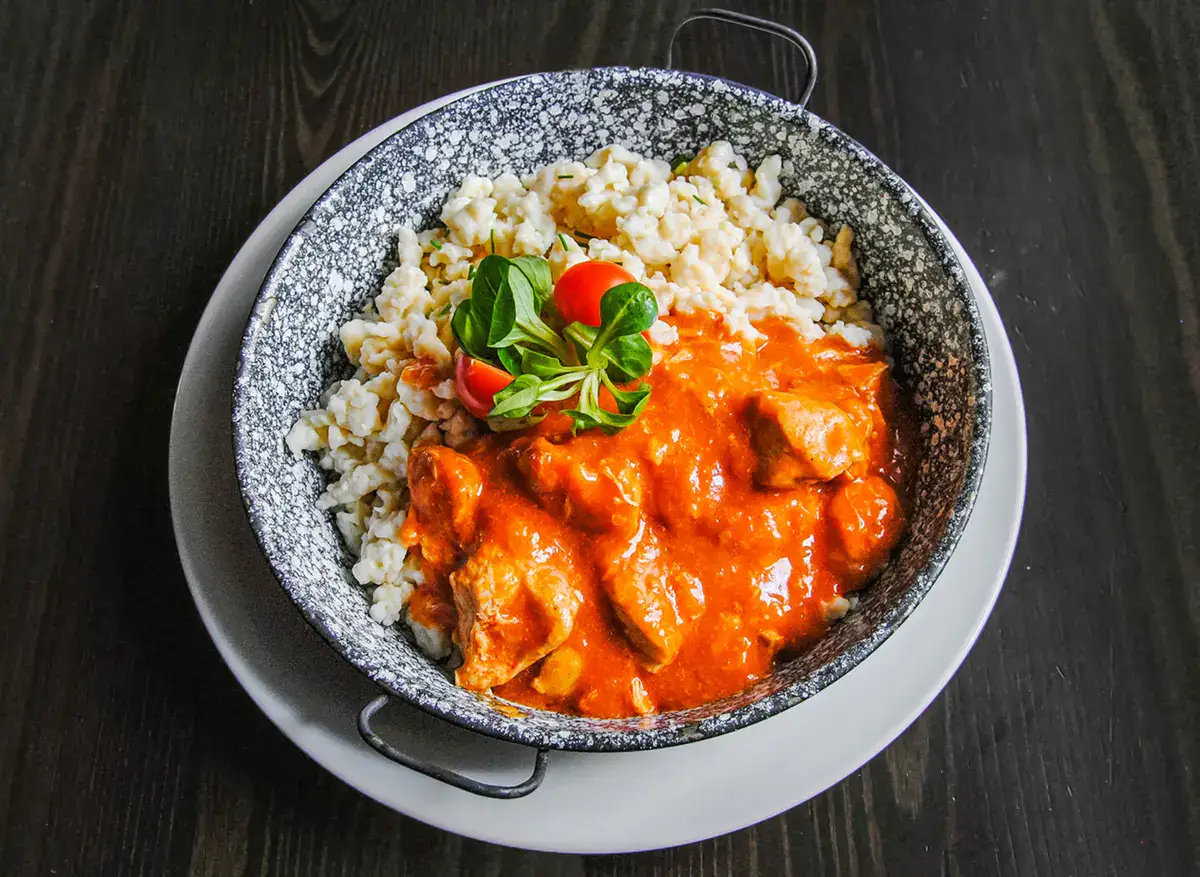 Csirkepaprikás galuskával