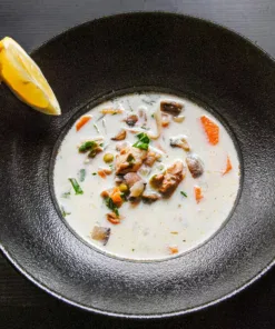 Tárkonyos csirkeragu leves