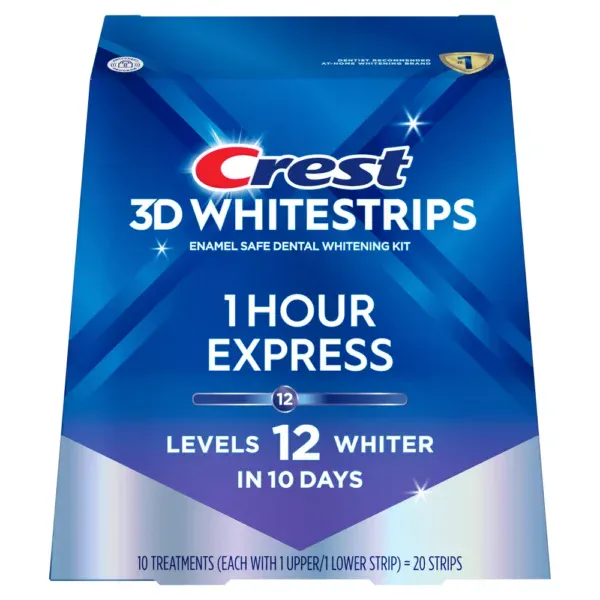 Избелващи ленти Crest 3D White 1 Hour Express - White-bg.com