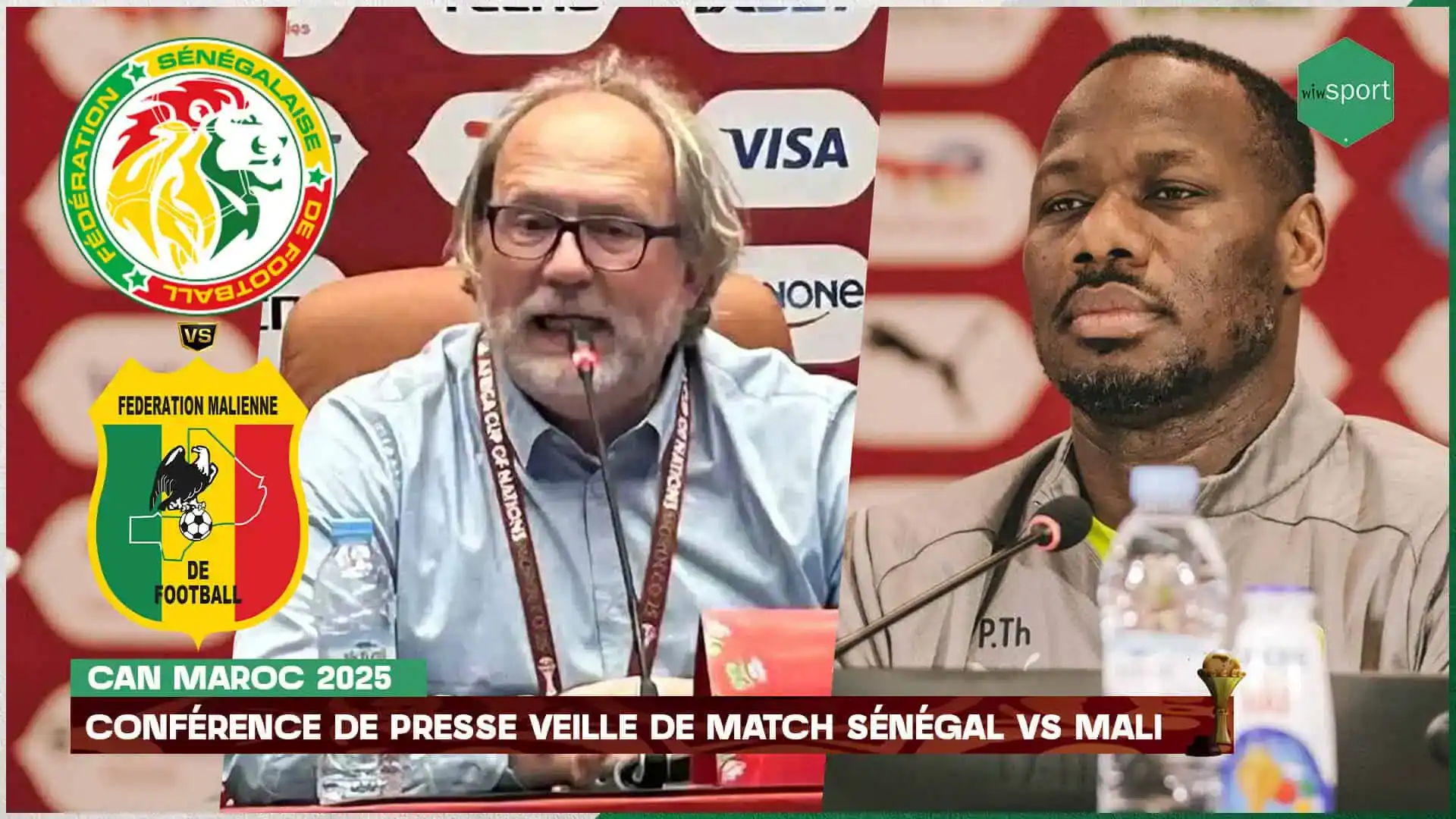 CAN 2025 : Suivez en direct sur wiwsport.com la conférence de presse avant Mali - Sénégal - wiwsport