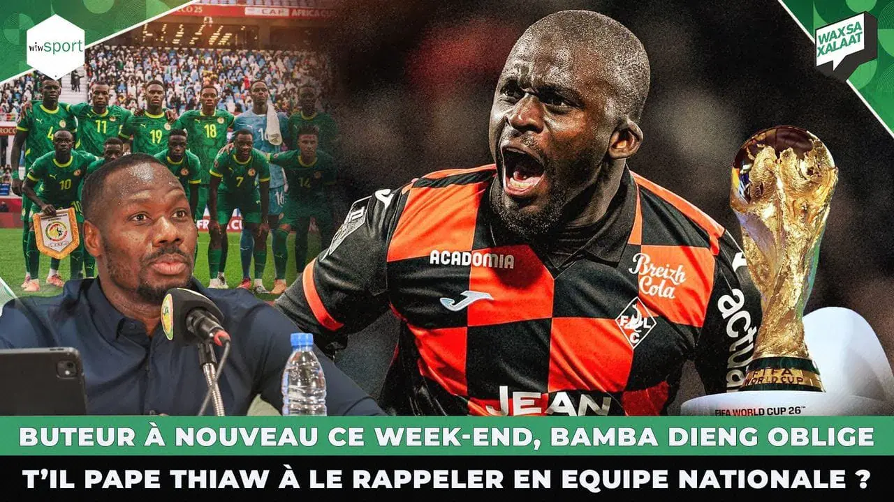 Buteur à nouveau ce week-end, Bamba Dieng oblige t’il Pape Thiaw à le rappeler en Equipe Nationale ? - wiwsport