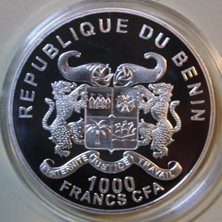 Benin 1 oz Olifant 2015 Verguld.1