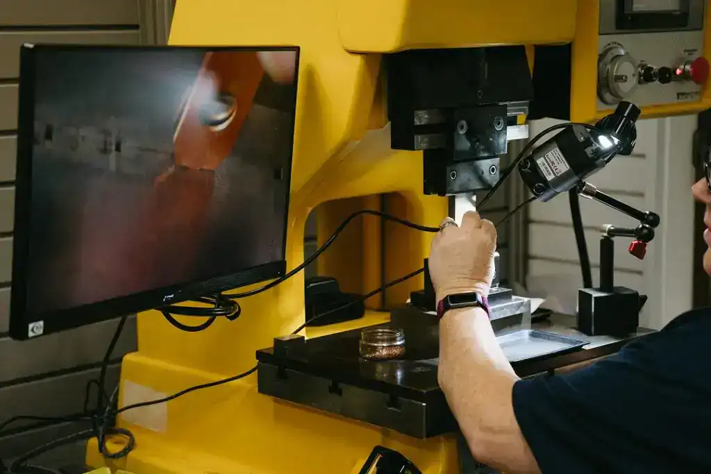 Precision manufacturing process using advanced machinery at Active Manufacturing.
