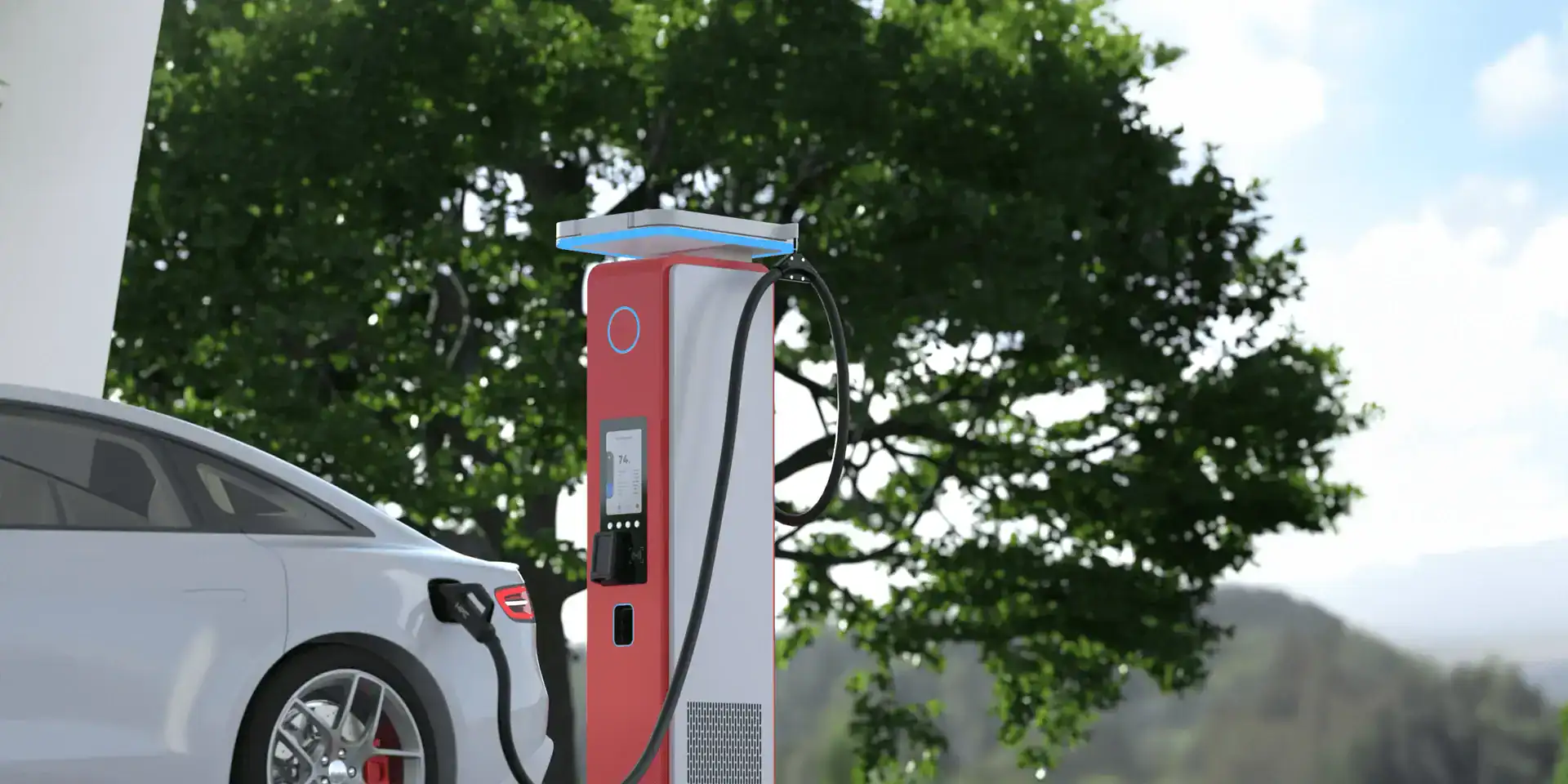 Oplaadpunt voor elektrische voertuigen bij Bata Energy Solutions, milieuvriendelijk en efficiënt.