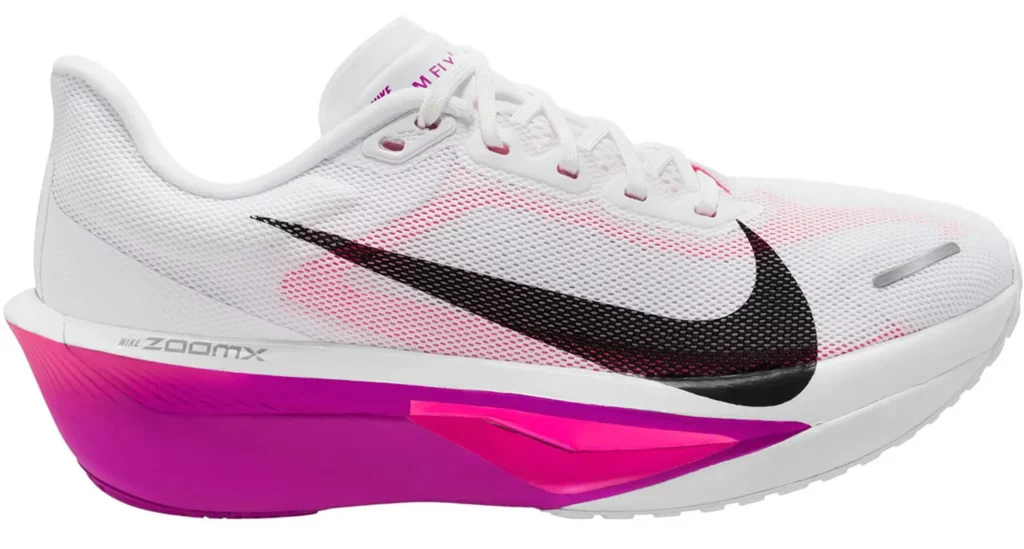 Nike Zoom Fly 6 in wit met roze