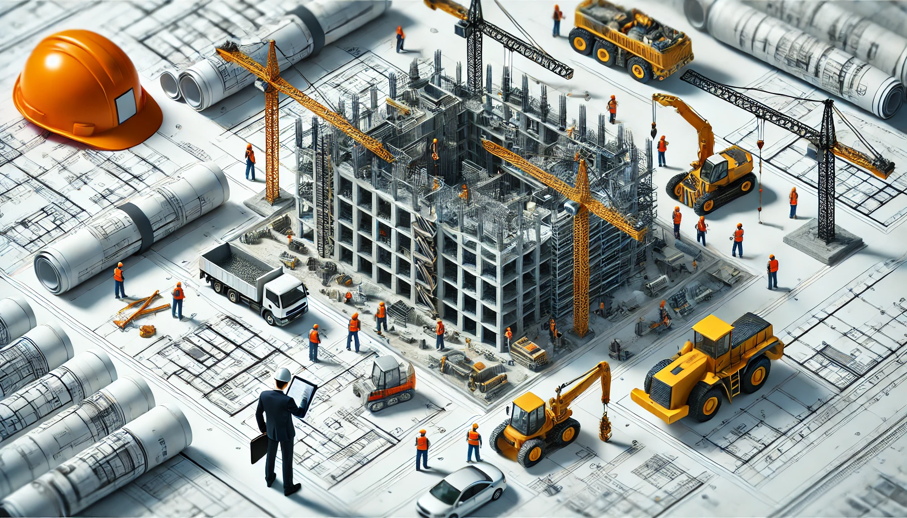 Fundamental Disciplines Of Civil Engineering - Construction Engineering A Busy Construction Site