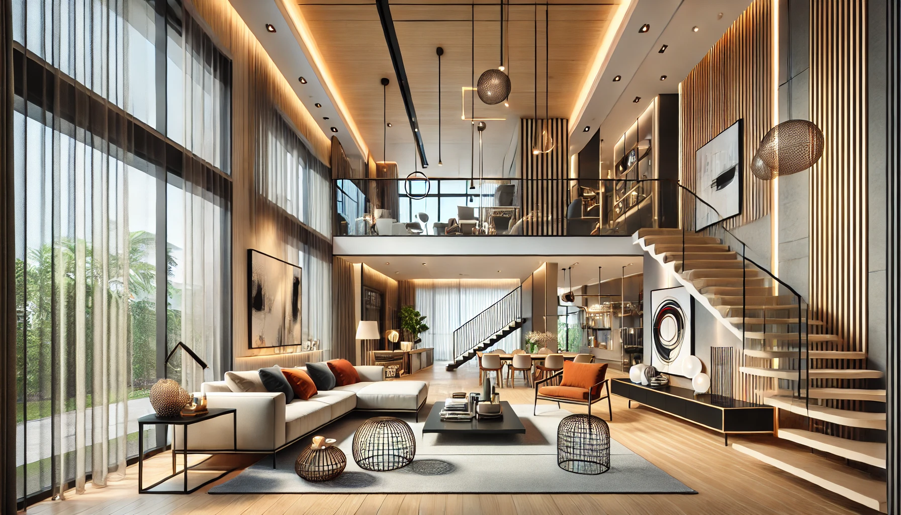 An Elegant Interior Design For A Duplex Home - Duplex House Plans - Duplex House Design - Modern Duplex House Designs