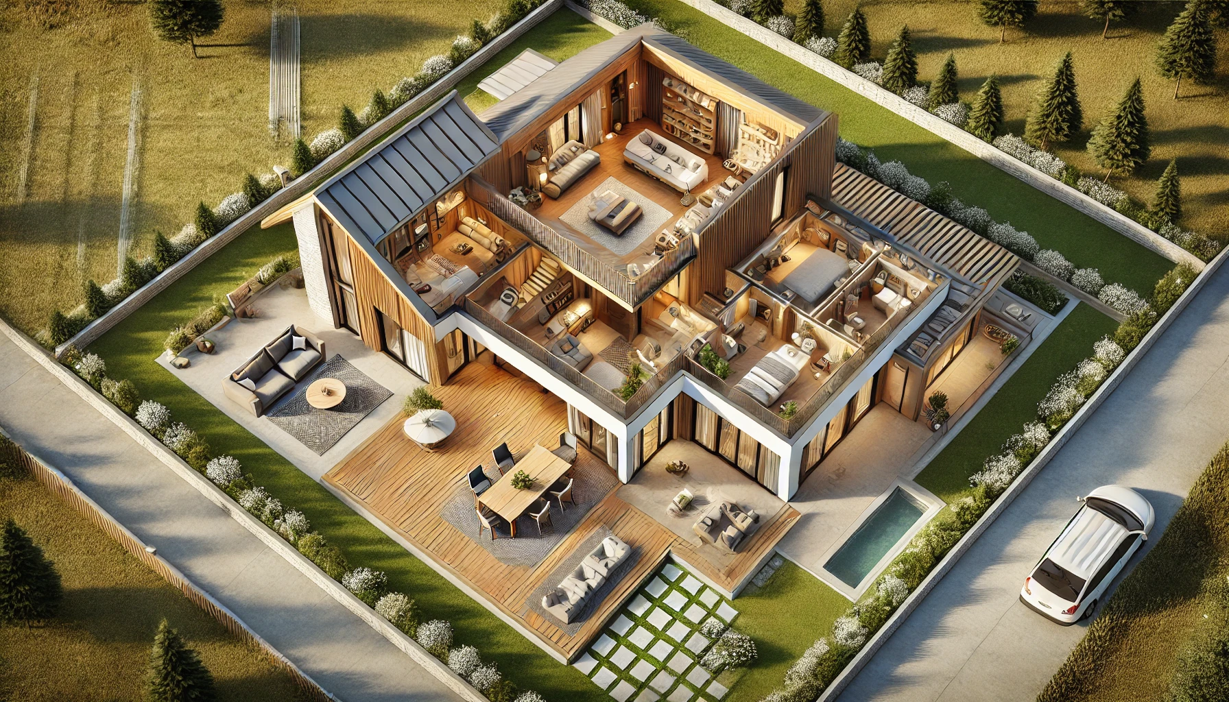Modern Farm House Plan