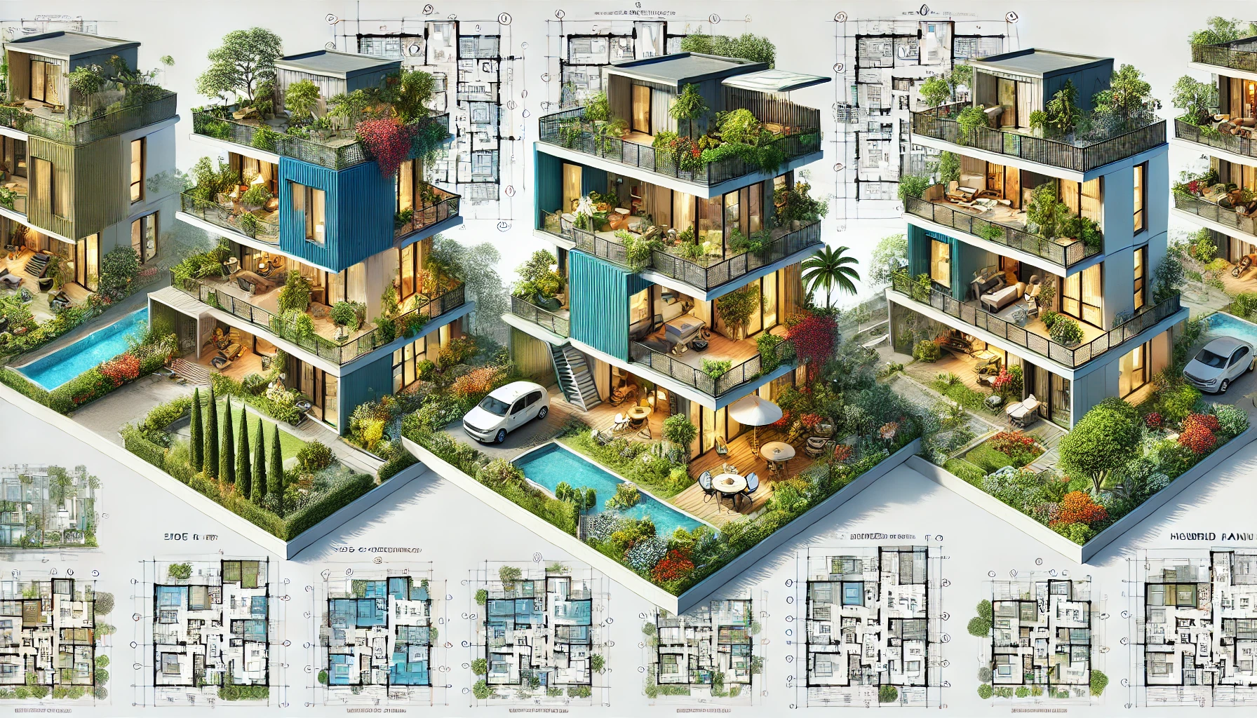 Three Versatile Duplex House Plans