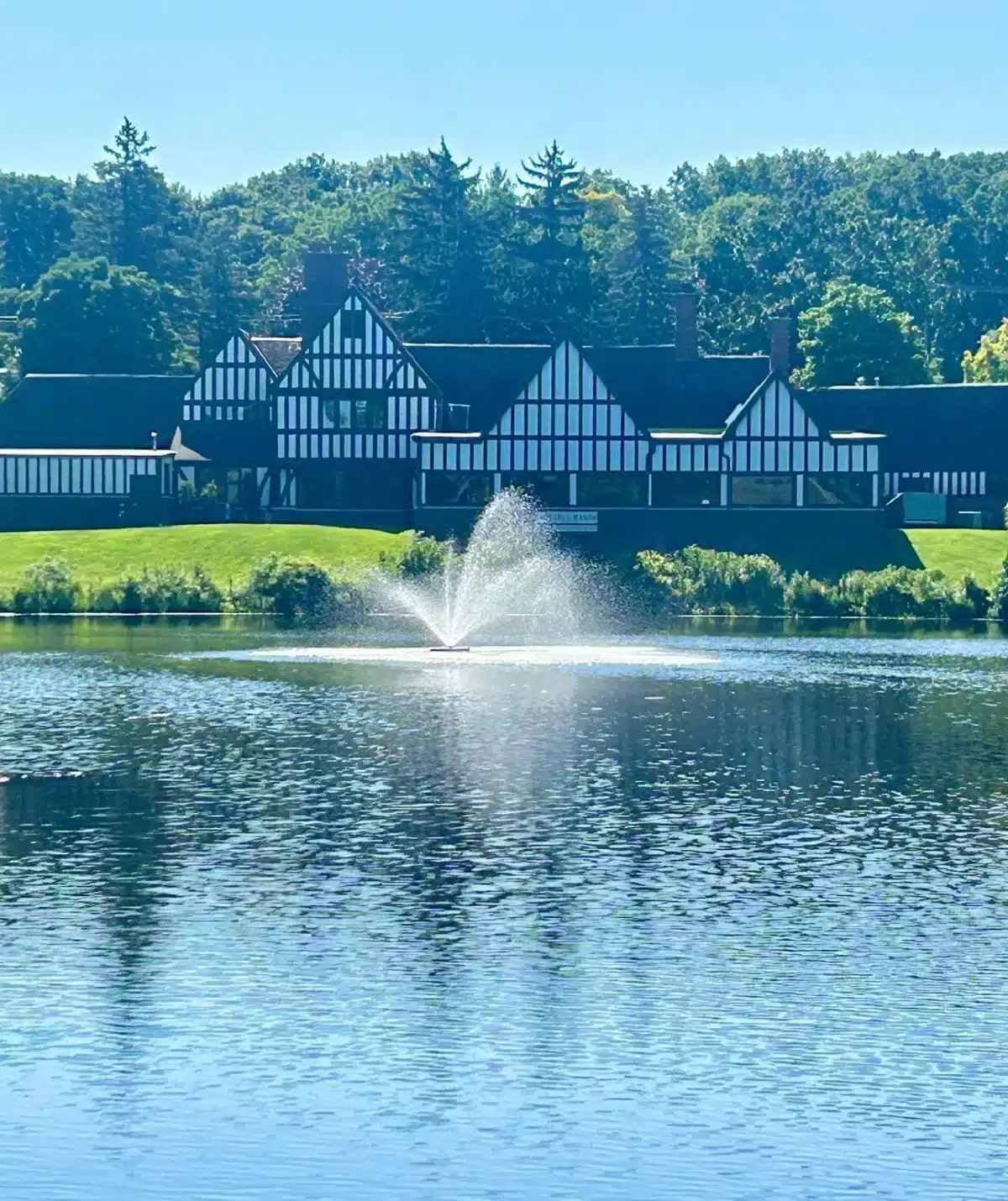 Historic Manor and Lake at Cascades Manor.