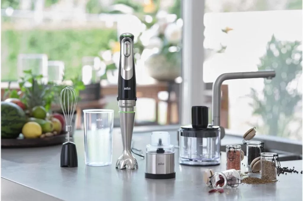 Braun staafmixer met heel veel accessoires