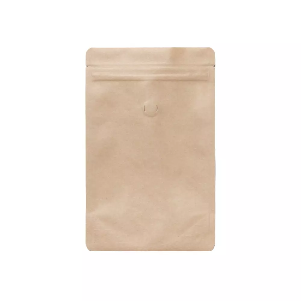 Sac à valve pour aliments compostables 16x23 cm, 100 pcs, certifié sans plastique, compostable et biodégradable.