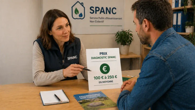 Demande de tarif pour un diagnostic assainissement auprès du SPANC avec estimation de coût