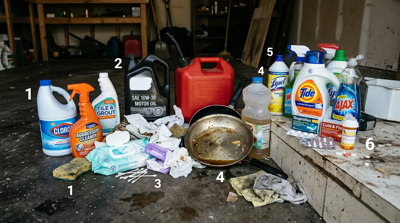 Produits et déchets à ne pas jeter dans un filtre compact d’assainissement non collectif