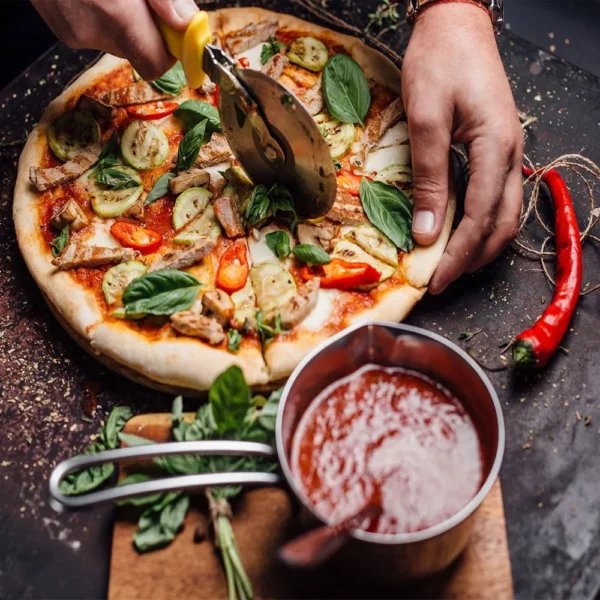Jednokomorová pizza pec 6x30 cm -celošamotová PDI433VT - Image 2