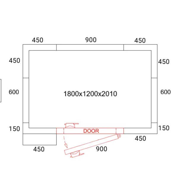 Mraziaci box - 1,8 x 1,2 m - výška: 2,01 m - 2,65 m3 - Image 3