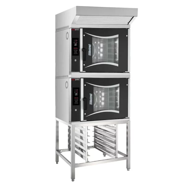2x pekársky kombinovaný konvektomat - digitálny - 6x EN 60x40 - vrátane digestora a základného rámu - Image 3