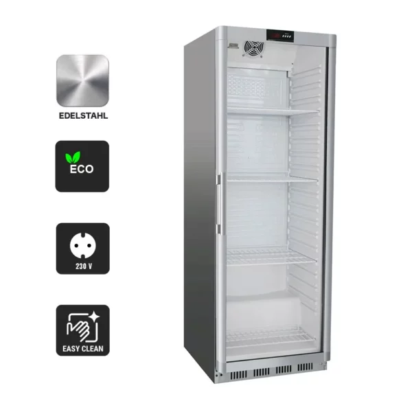 Úložná chladnička ECO - 580 litrov - s 1 sklenenými dvierkami - Image 4